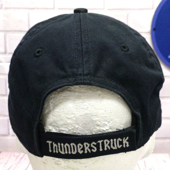 AC/DC Thunderstruck Black Cotton Hat Adjustable One Size Rock Band Logo Cap - Picture 4 of 8